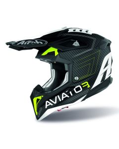 Airoh Helmet Aviator 3 Primal Carbon 3K yellow matt