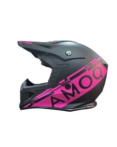 AMOQ Helmet Meteor V2 Black/Pink