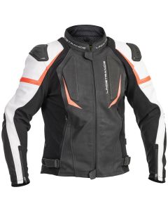 Lindstrands Leather/textile jacket Sanden Black/white