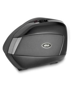 Givi Pair of painted side cases V35 TECH, black with transparent reflectors - V35NT