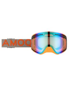 AMOQ Vision Vent+ Magnetic Goggles Gray/Orange - Gold Mirror