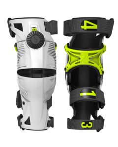Mobius X8 Storm knee brace pair white / yellow