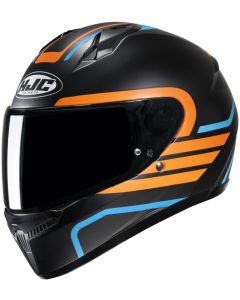 HJC Helmet C10 Lito Black/Orange/Blue MC2SF