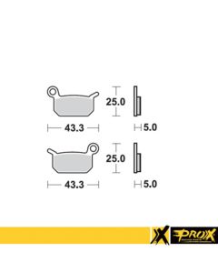 ProX Front Brake Pad KTM50SX Pro Senior '02-23 - 37.106302