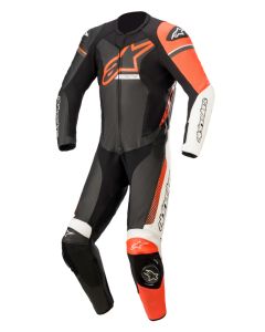 Alpinestars Leather suit GP Force Phantom V2 1 PCS Black/White/Fluo Red
