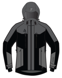 AMOQ Aspect Jacket Dk Grey/Black