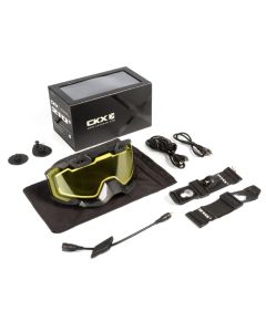 CKX Goggle 210° Heated black/yellow lens