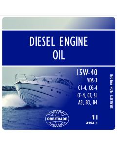 Orbitrade, Diesel engine oil 15W40 1L Marine - 117-6-2402-1