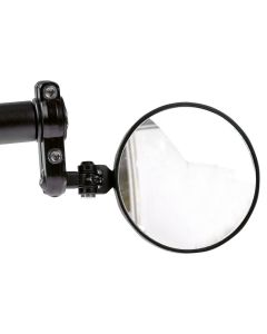 Forte Rear view Mirrors, Black, Bar End, Ø80mm, Adjustable, Wide angle, Pair