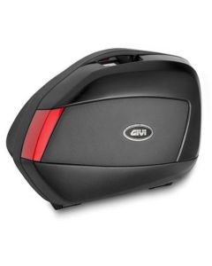 Givi Pair of painted side cases, black embossed with painted insert (V35N)