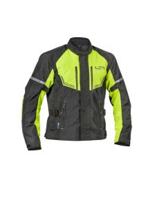 Lindstrands textile jacket Lomsen Black/HV yellow