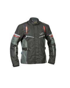 Lindstrands textile jacket Backafall Black/grey