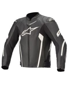 Alpinestars Leather jacket Faster AirFlow v2 Black/White 60
