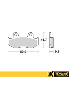 ProX Rear Brake Pad YFZ450 '06-13 + YFZ450R '09-15 - 37.208002