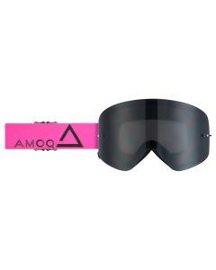 AMOQ MX Goggles Vision Magnetic Pink-Black - Smoke