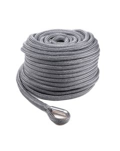 Qvarken Anchor Rope Dockline with thimble 16mm 40m grey