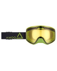 AMOQ Vision Vent+ Magnetic Goggles Black-Military Green - Yellow
