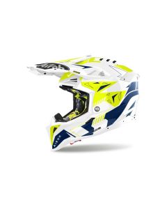 Airoh Helmet Aviator 3 Spin Yellow/Blue