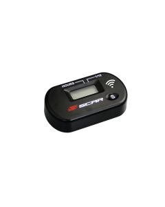 Scar Wireless Hour Meter working by vibrations - Black color (SWHM)
