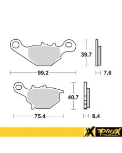 ProX Front Brake Pad RM80/85 '96-04 - 37.105202