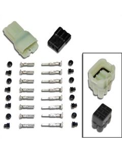 Electrosport 6-pin SQUARE Sealed Connector Set - CLEAR (110-10-0156)