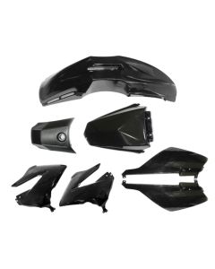 Tec-X Bodywork kit, Black, Derbi Senda R X-Treme 03-10, SM X-Treme 02-10 (306-4950-0)