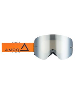 AMOQ MX Goggles Vision Magnetic Orange-Black - Silver Mirror