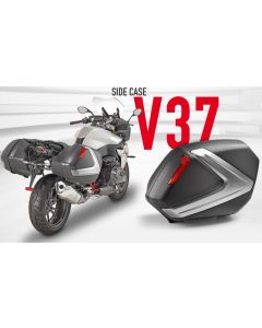 Givi V37 pair of blacksidecases with red reflectors - V37N