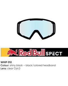 Spect Red Bull Whip MX Goggles Singel lens black clear