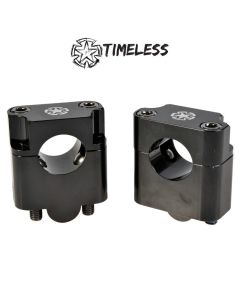 Timeless Handlebar Clampset/Riser, 22mm->28,6mm +35mm, Black