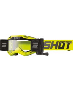 SHOT Goggles Iris 2.0 Solid Neon Yellow Roll-Off Glossy