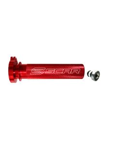 Scar Aluminum Throttle Tube + Bearing - Honda Red color (TT200)