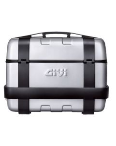 Givi 46 litre top-case black with aluminium finish with top opening (TRK46N)