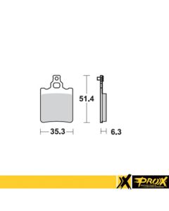 ProX Rear Brake Pad KTM65SX '00-03 - 37.207302