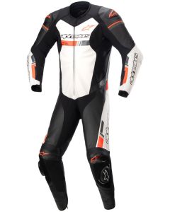 Alpinestars Leather suit GP Force Chaser V2 1 PCS Black/White/Fluo Red
