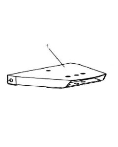 Bronco ATV Drawbar adjusting plate for flail mower 77-12490