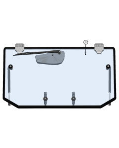 DFK Front glass assembly Can-Am Maverick Trail