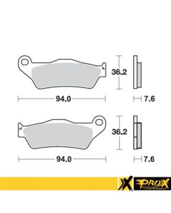 ProX Front Brake Pad KTM125/150/200/250/300/350/450/525/530 - 37.102202
