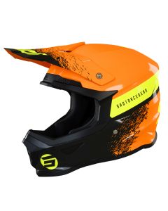 Shot Helmet Furious Kid Roll Orange Neon Yellow Glossy