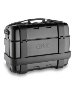 Givi 46 litre blackline top-case black with aluminium finish with top opening (TRK46B)