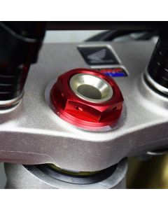 Scar Steering Stem Nut & Tool - Honda/Husqvarna Red Color (4.26100N)