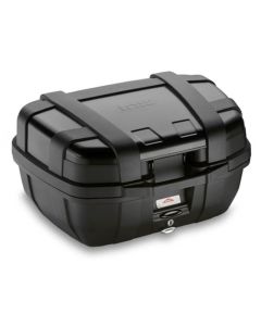 Givi 52 litre blackline top-case black with aluminium finish with top opening - TRK52B