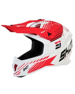 Shot Helmet Lite Fury White Red Glossy