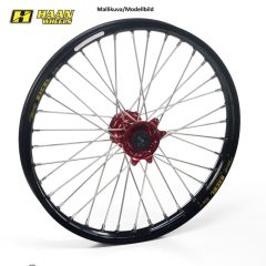 Haan wheel BETA 13- 21-1,60 RED HUB/BLACK RIM (1 115019/3/6)