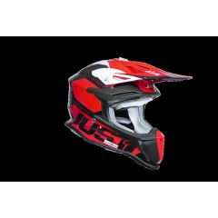 Just1 Helmet J-18 F Hexa White/Fluo Red/Black