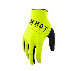 Shot Gloves Kids Raw Neon Yellow