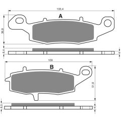 GOLDFREN Brake Pads 124 Ceramic carbon S3 - 124 S3