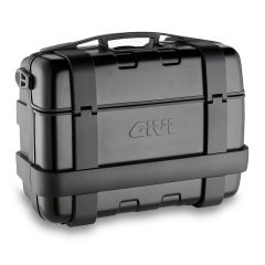 Givi 33 litre blackline top-case black with aluminium finish with top opening - TRK33B