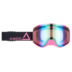AMOQ Vision Vent+ Magnetic Goggles Black-Pink - Gold Mirror