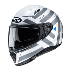 HJC Helmet I70 Watu White/Gray MC10